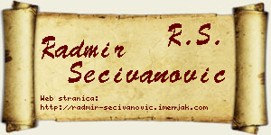 Radmir Sečivanović vizit kartica